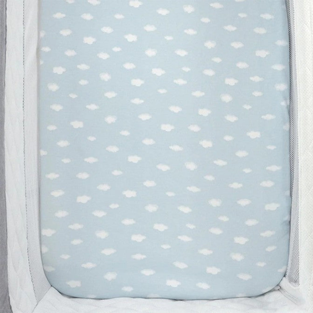 Living Textiles 2pk Bedside Bassinet Fitted Sheets - Elephant Playtime