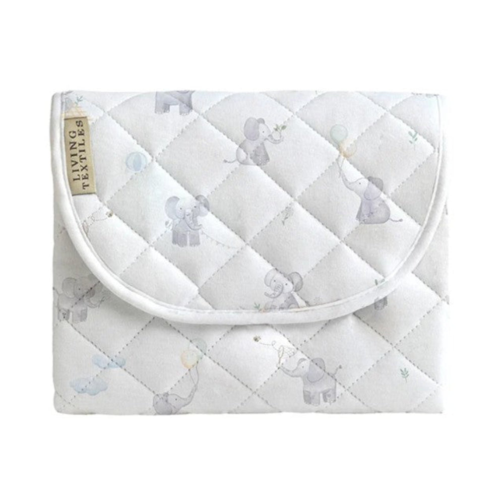 Living Textiles Travel Change Mat  - Elephant Playtime