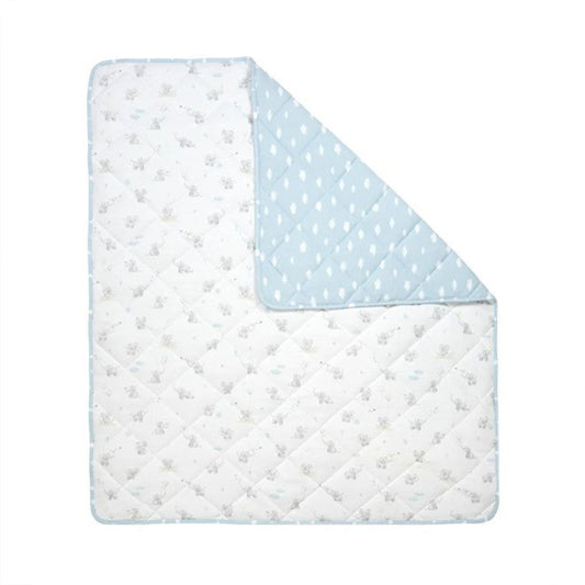 Living Textiles Reversible Jersey Cot Comforter - Elephant Playtime