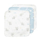Living Textiles 3 pk Wash Cloths - Elephant Playtime