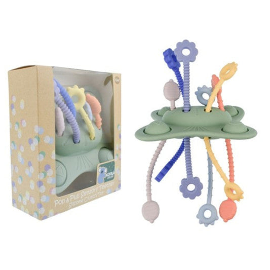 Koala Dream Silicone Pop + Pull Sensory Teether