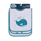 Big Softies Bib Popover 3 Pk - Whale