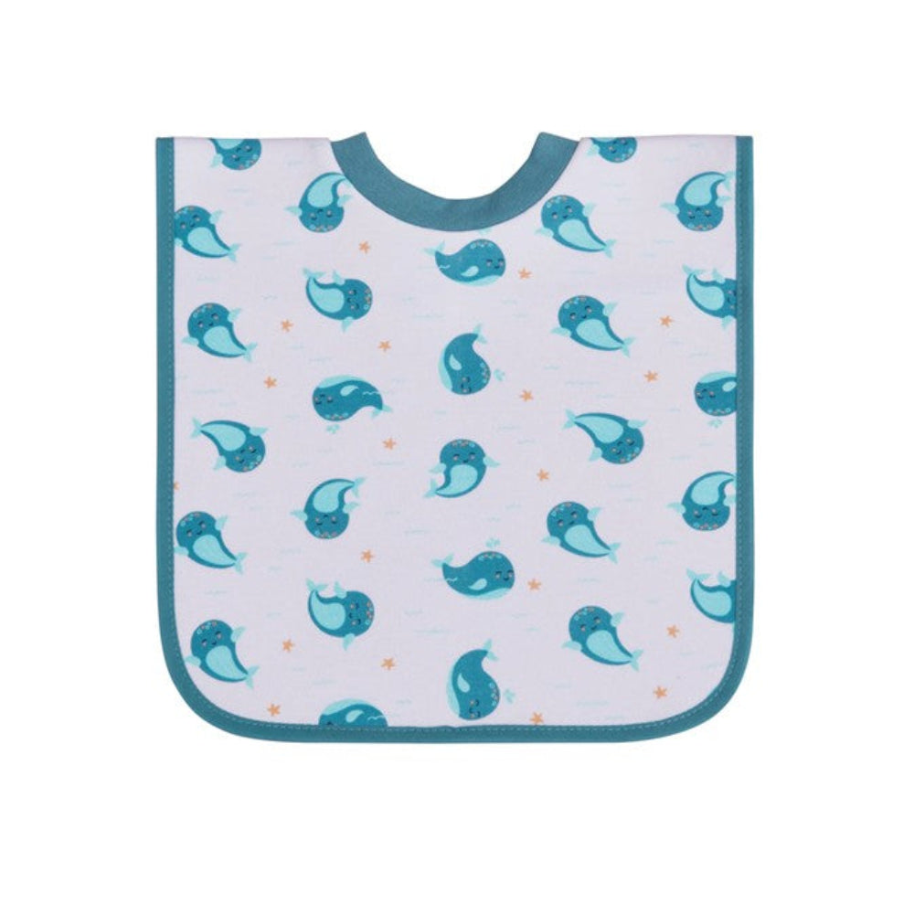 Big Softies Bib Popover 3 Pk - Whale