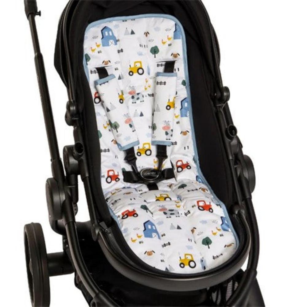 All4Ella Reversible Pram Liner - Barnyard