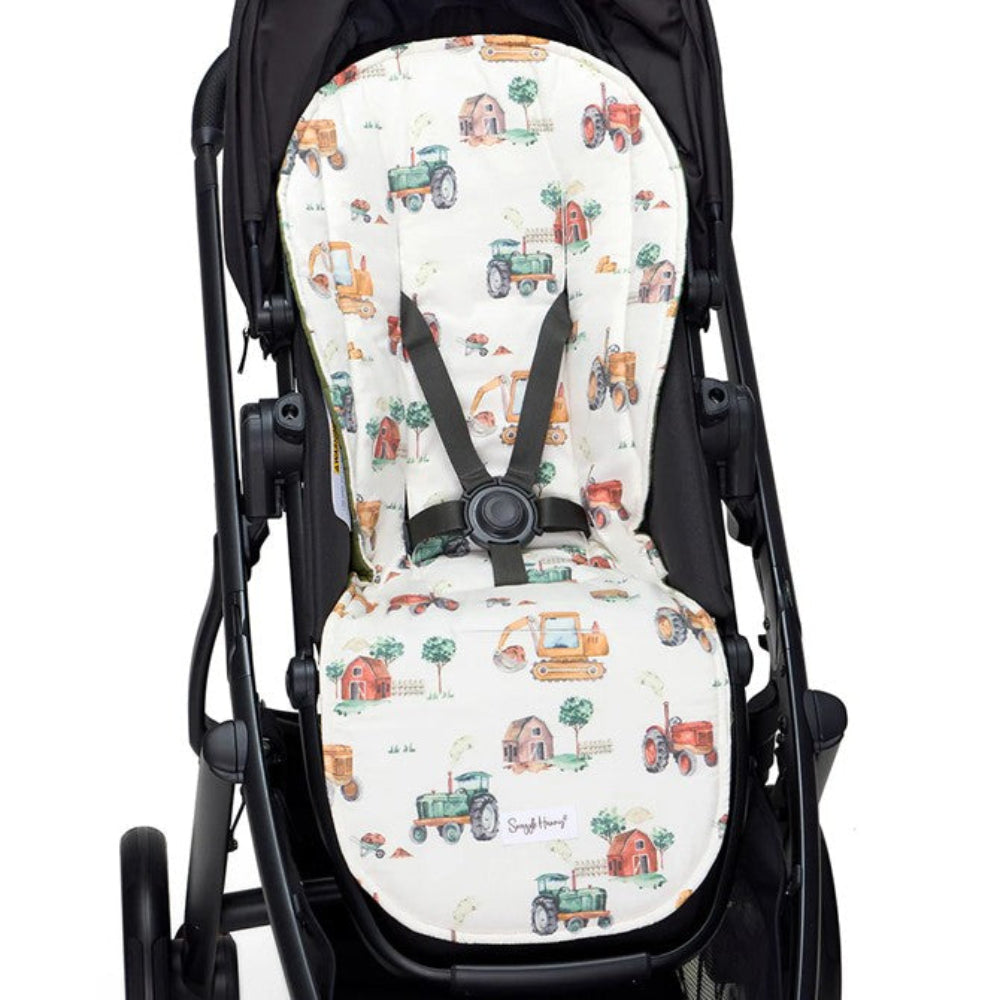 Snuggle Hunny Universal Pram Liner - Diggers and Tractors