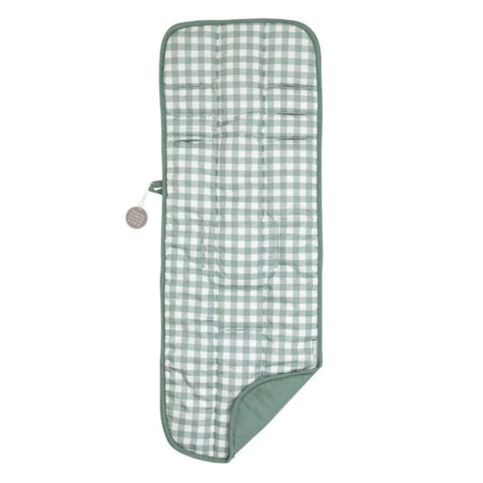 All4Ella Reversible Pram Liner - Gingham Sage/Sage