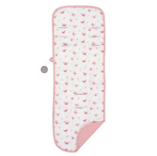 All4Ella Reversible Universal Pram Liner - Sweet Butterfly