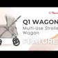 Familidoo Q1 2.0 Wagon Stroller - Emerald Green