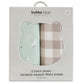 Provincial 2pk Jersey Co Sleeper/Bedside Sleeper Fitted Sheets - Olive/Taupe