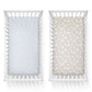 Provincial 2pk Jersey Cot Fitted Sheets - Sky/Almond