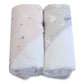 Bubba Blue Provincial 2pk Hooded Towel - Blush/Grey