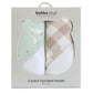 Bubba Blue Provincial 2pk Hooded Towel - Olive/Taupe