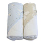 Bubba Blue Provincial 2pk Hooded Towel - Sky/Almond