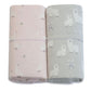 Provincial 2pk Jersey Wraps - Blush/Grey