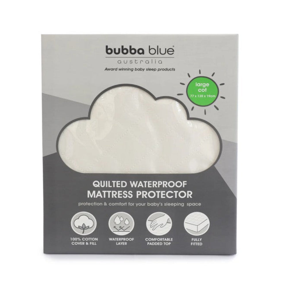 Bubba Blue Quilted Mattress Protector - Lge Cot