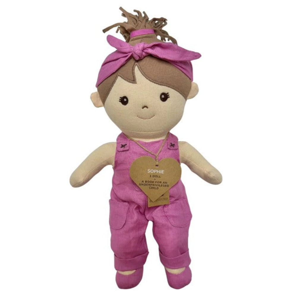 The Giving Mission Sophie Rag Doll - Book for the Underprivilged