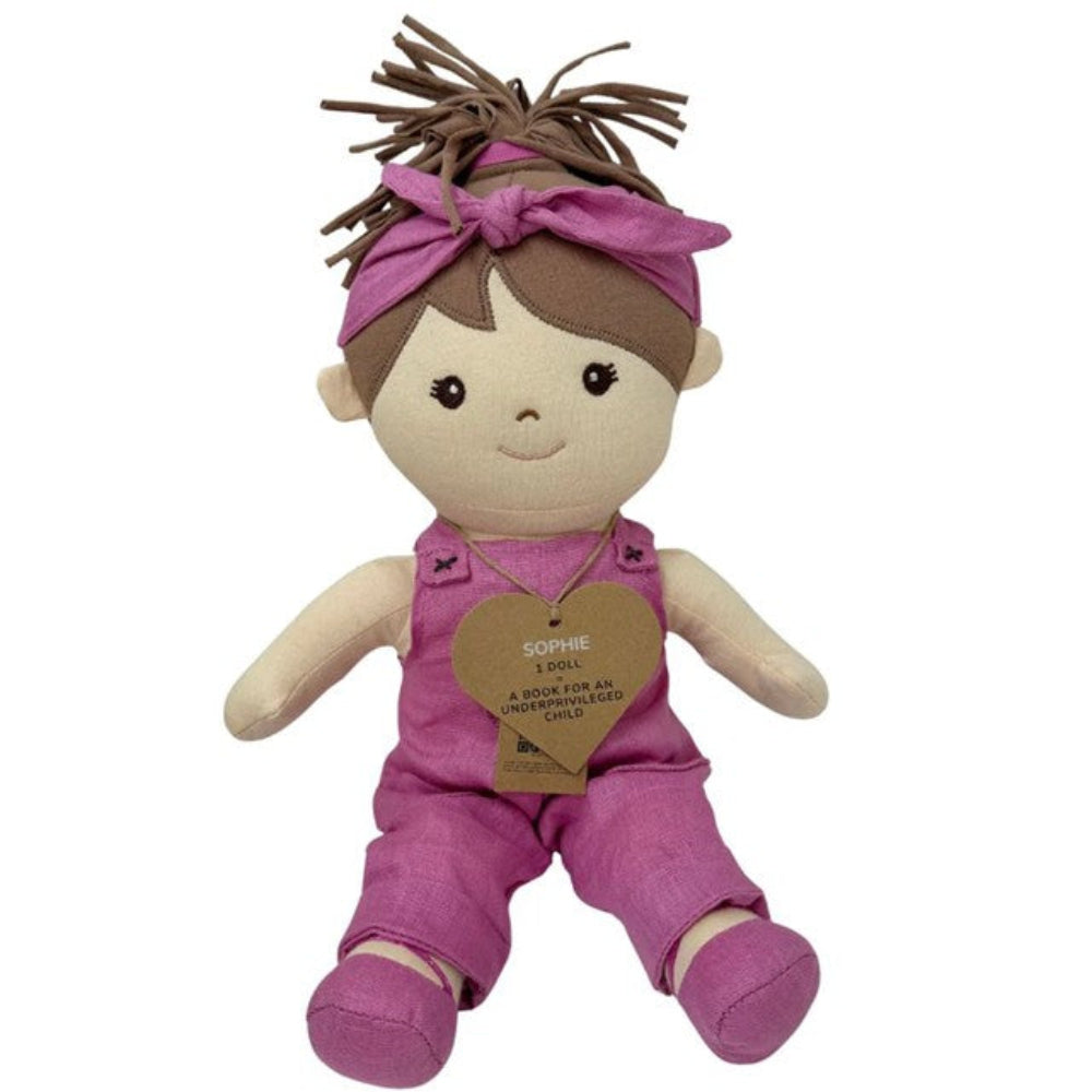 The Giving Mission Sophie Rag Doll - Book for the Underprivilged