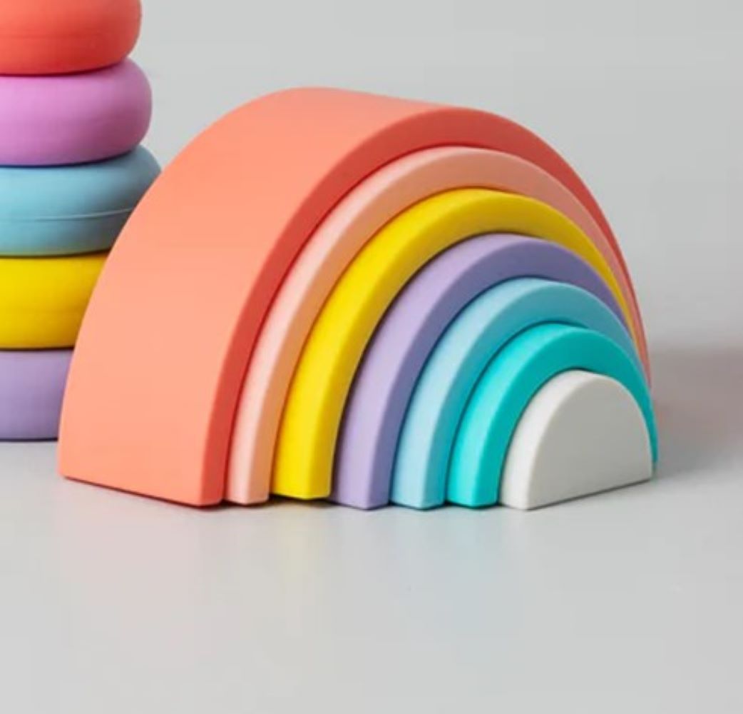Playground Silicone Rainbow Puzzle - Sorbet