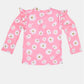 Toshi Swim Rashie Long Sleeve Ripple - Daisy Watermelon