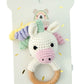 Petite Vous Crochet Ring Rattle - Isla Unicorn