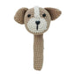 Petite Vous Crochet Hand Rattle - Parker Puppy
