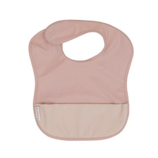 All4Ella Recycled Pouch Bib - Two Tone Pink