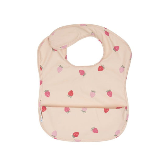 All4Ella Recycled Pouch Bib - Strawberries