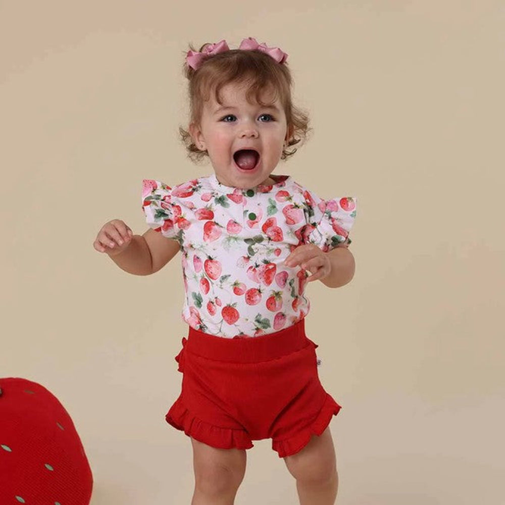 Snuggle Hunny Organic Bloomers - Red