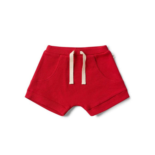 Snuggle Hunny Organic Shorts - Red