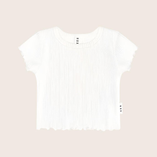 Huxbaby Rib Tee - Almond Milk