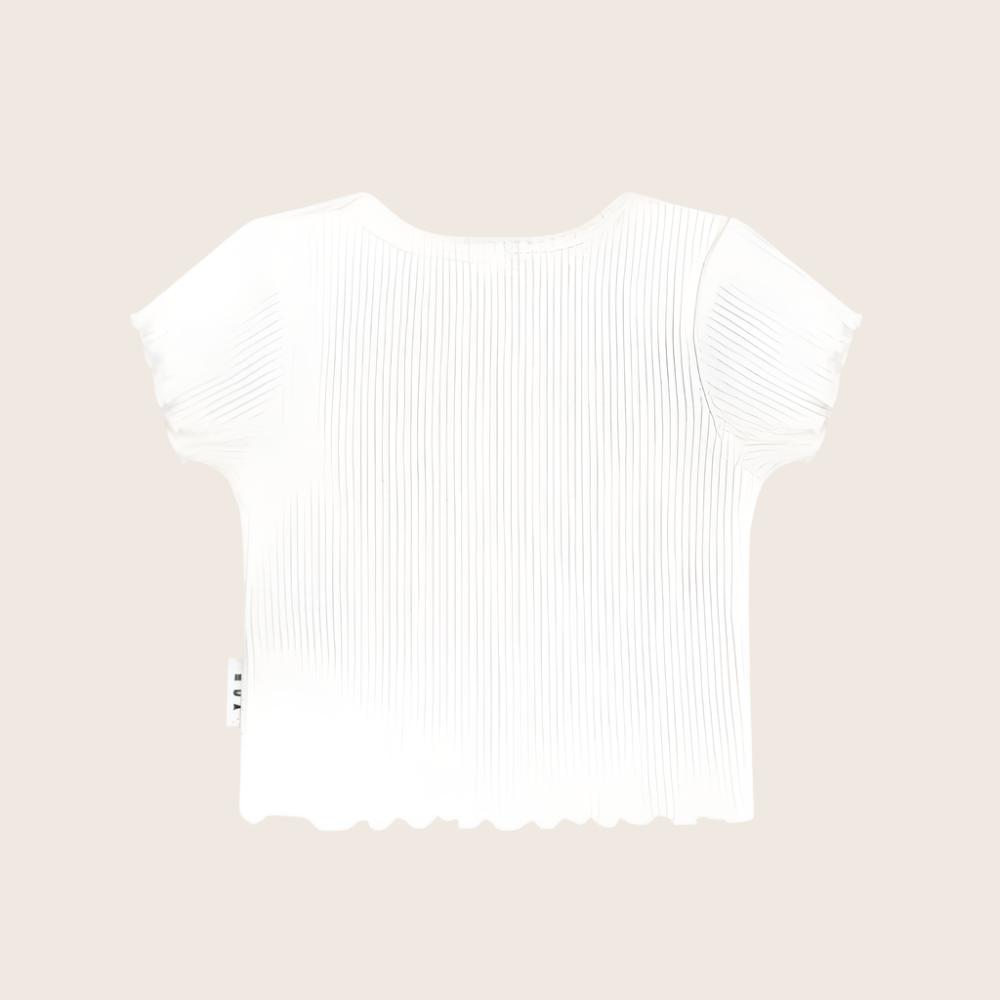 Huxbaby Rib Tee - Almond Milk