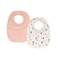 All4Ella Roll Neck Bib 2 Pk - Confetti