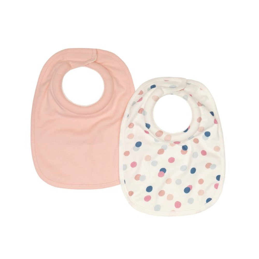 All4Ella Roll Neck Bib 2 Pk - Confetti