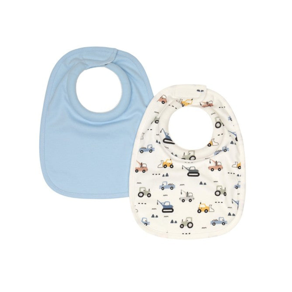 All4Ella Roll Neck Bib 2 Pk - Diggers