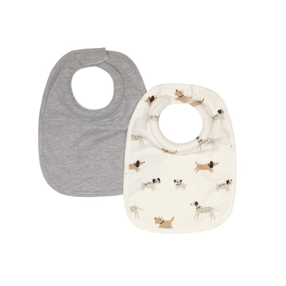 All4Ella Roll Neck Bib 2 Pk - Dogs