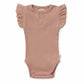 Snuggle Hunny Organic Short Sleeve Bodysuit - Rose