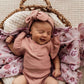 Snuggle Hunny Organic Short Sleeve Bodysuit - Rose