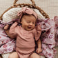 Snuggle Hunny Kids Rose Ribbed Topknot