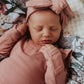 Snuggle Hunny Kids Rose Ribbed Topknot