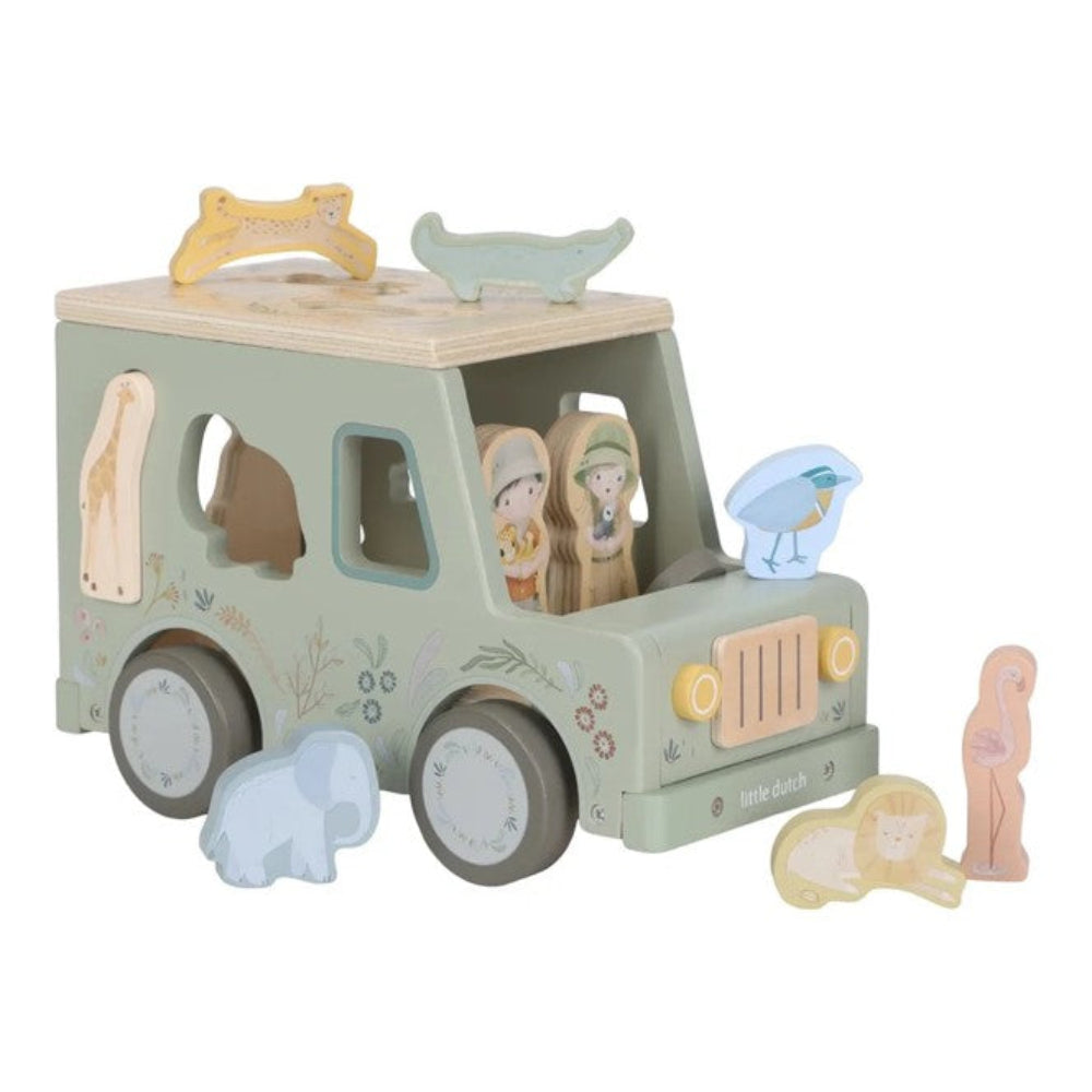 Little Dutch Safari Friends Shape Sorter Safari Car