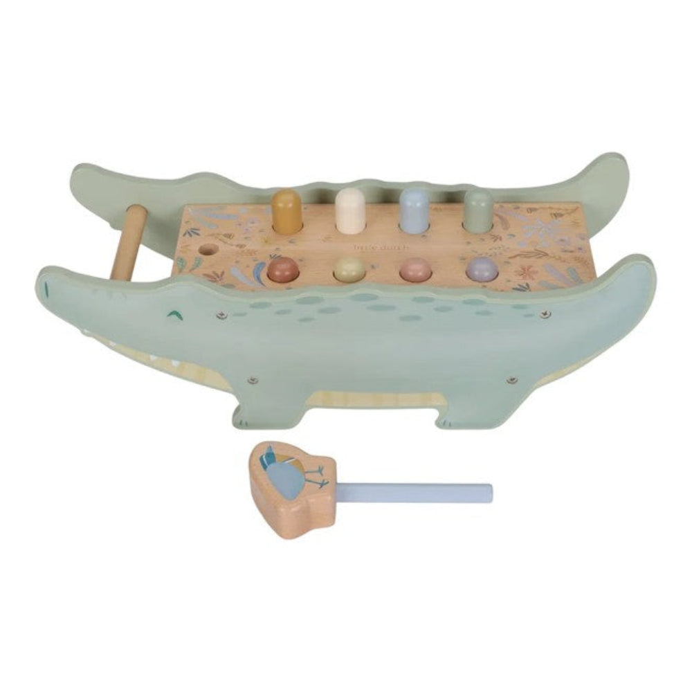 Little Dutch Safari Friends Wooden Hammer Bench