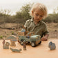 Little Dutch Safari Friends Wooden Safari Car with Animals