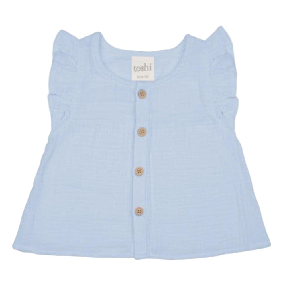 Toshi Sammy Frilled Top - Dusk