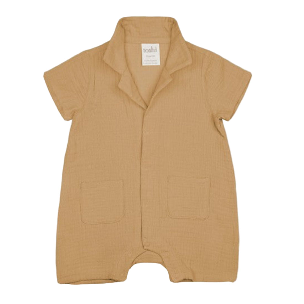Toshi Sammy Baby Romper - Driftwood
