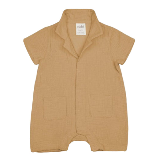 Toshi Sammy Baby Romper - Driftwood