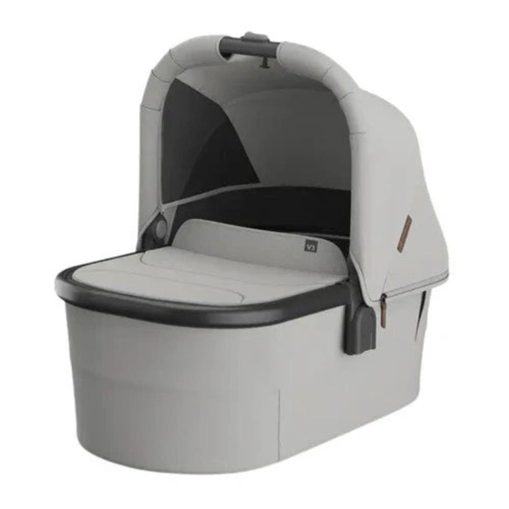 UPPAbaby VISTA V3 with Bassinet - Pearl Grey Jacquard - Savannah + Free Upper Adapters