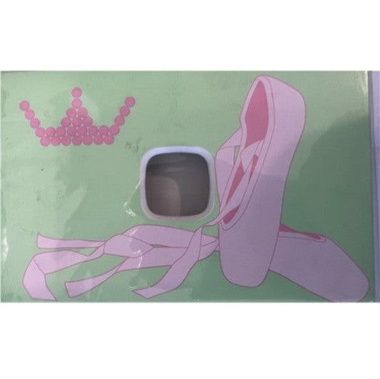 Clip On Neo Dress Up For Light Switches Green/Ballet Shoes
