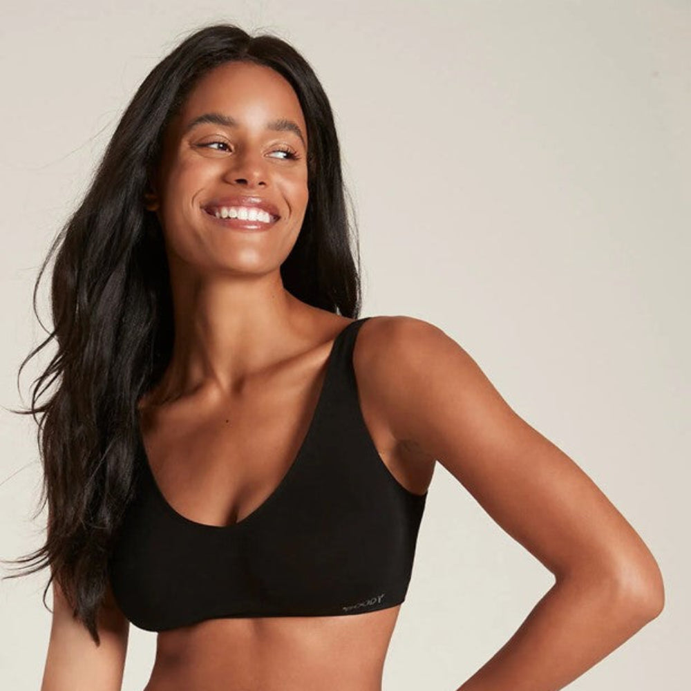 Boody Seamfree Crop Bra - Black