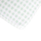 All4Ella Organic Jersey Fitted Cot Sheet - Gingham Sage