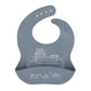 All4Ella Silicone Catch Bib - Boats Slate Blue